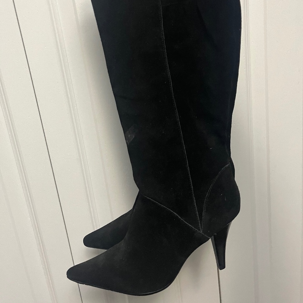 Suede long boots